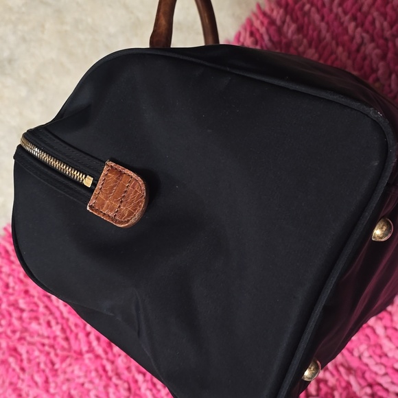 Valentino Garavani Sport Black and Brown Duffel Bag with Leather Accents - Picture 6 of 14